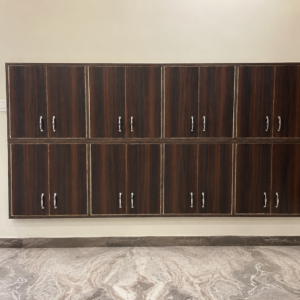 Premium Dark Wood Modular Wall Cabinet for Home & Office (Multipurpose)