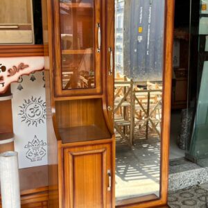 Premium Wooden Dressing Table with Drawer & Cabinet Storage