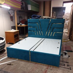 Modern Teal Designer Bed