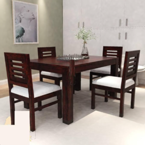 Modern Wooden Dining Table Set for Small Spaces