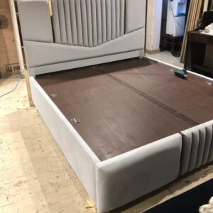 Luxury Fluted Headboard Bed