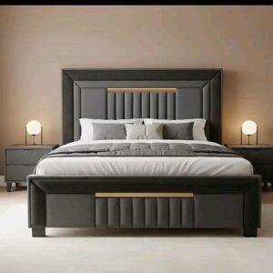 Modern Grey Luxury Bed